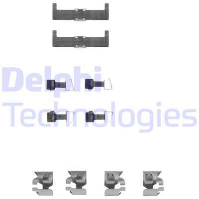Комплектующие, колодки дискового тормоза DELPHI LX0063 для TOYOTA TERCEL