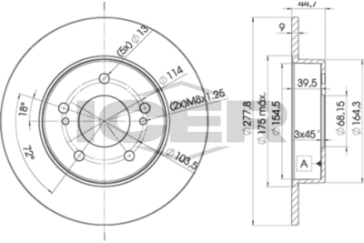 спирачен диск ICER 78BD5059-2