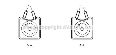 AVA QUALITY COOLING Oliekoeler, motorolie (VN3106)