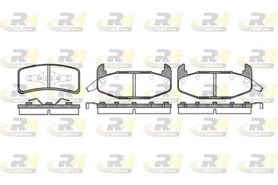 Комплект тормозных колодок, дисковый тормоз ROADHOUSE 2532.02 для OLDSMOBILE CUTLASS