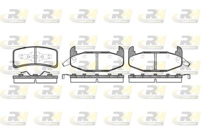 Комплект тормозных колодок, дисковый тормоз ROADHOUSE 2532.02 для BUICK REGAL