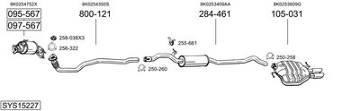 Изпускателна система BOSAL SYS15227