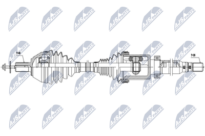 NTY NPW-VV-042 Сальник півосі  для VOLVO V70 (Вольво В70)