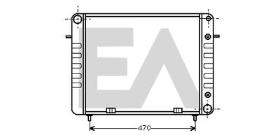 Радиатор, охлаждение двигателя EACLIMA 31R54065 для OPEL REKORD