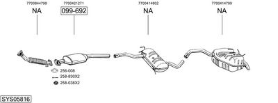 SISTEM DE ESAPAMENT BOSAL SYS05816