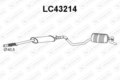 Глушитель выхлопных газов конечный VENEPORTE LC43214 для LANCIA Y