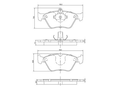 комплект спирачно феродо, дискови спирачки A.Z. Meisterteile AZMT-44-022-1417