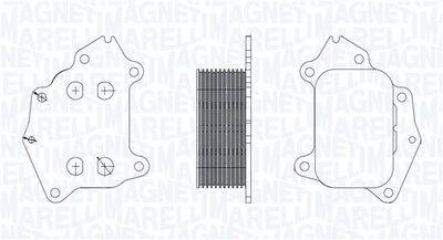 маслен радиатор, двигателно масло MAGNETI MARELLI 350300008600