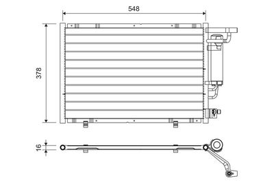 Condenser, air conditioning 822730