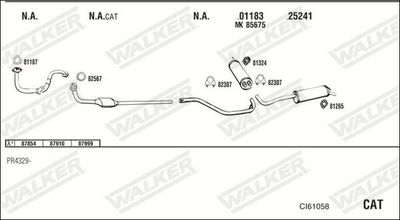 Изпускателна система WALKER CI61058