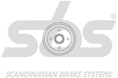 sbs 1825253004 Тормозной барабан для MITSUBISHI LANCER IV (C6_A, C7_A)