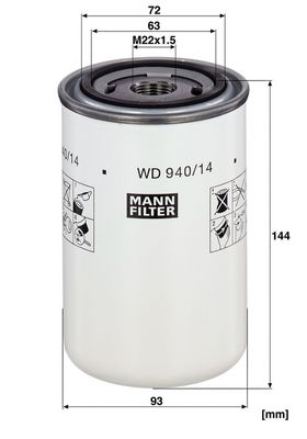 Oliefilter (geschroefd)