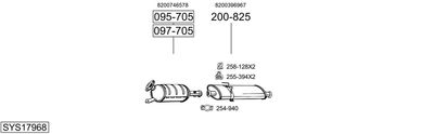 Układ wydechowy BOSAL SYS17968