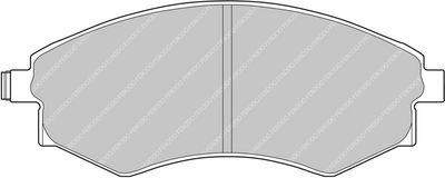 комплект спирачно феродо, дискови спирачки FERODO RACING FCP600H