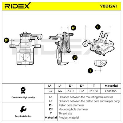 спирачен апарат RIDEX 78B1241