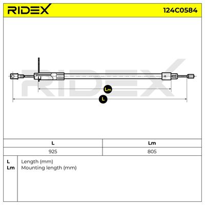 жило, ръчна спирачка RIDEX