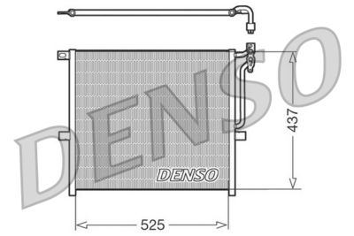 DENSO DCN05008 Радиатор кондиционера  для BMW X3 (Бмв X3)