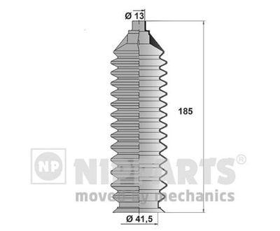 Комплект пыльника, рулевое управление NIPPARTS J2843007 для MAZDA MX-3