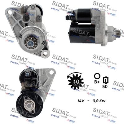 Стартер SIDAT S12BH0176 для VW FOX