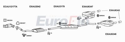 EuroFlo Exhaust System AUA420 3066C