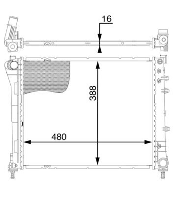 Radiateur - CR2004000S - MAHLE