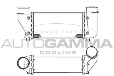 Интеркулер AUTOGAMMA 101898 для LANCIA THEMA