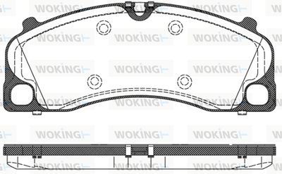 Комплект тормозных колодок, дисковый тормоз WOKING P14093.00 для PORSCHE CAYMAN