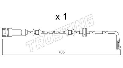 SENZOR DE AVERTIZARE UZURA PLACUTE DE FRANA