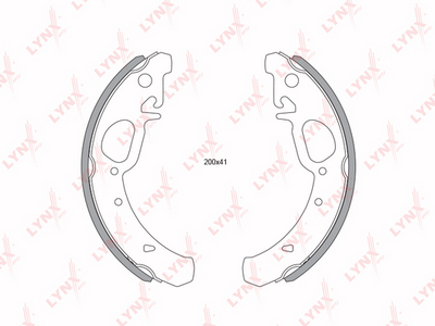 Комплект тормозных колодок LYNXauto BS-4603 для LADA KALINA