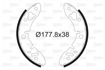 Комплект тормозных колодок VALEO 562939 для AUSTIN MINI