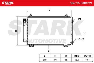 кондензатор, климатизация STARK SKCD-0110129