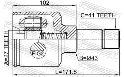 Joint Kit, drive shaft 2511-BOX3LH