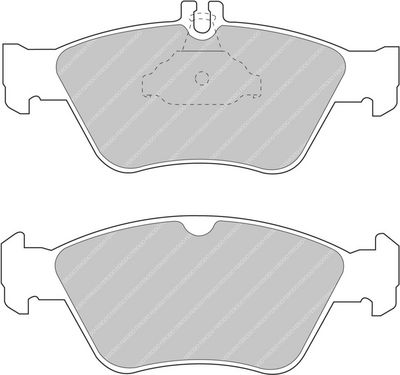 комплект спирачно феродо, дискови спирачки FERODO RACING FDS1049