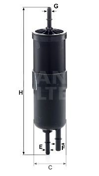 Топливный фильтр MANN-FILTER WK 6030 для BMW Z4