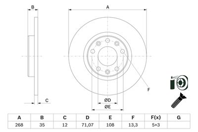 Brake Disc 0 986 479 E94