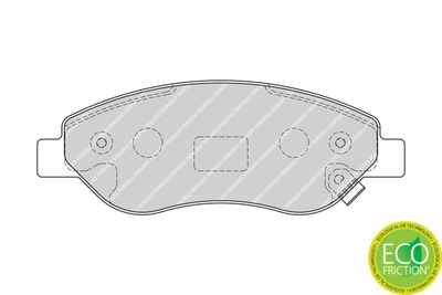 Комплект тормозных колодок, дисковый тормоз FDB1921