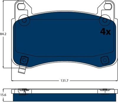 BREMSBELAGSATZ SCHEIBENBREMSE