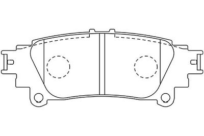 Kavo Parts Комплект тормозных колодок, дисковый тормоз