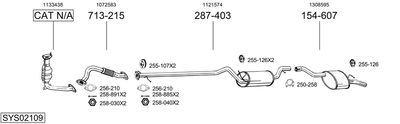 ABGASANLAGE BOSAL SYS02109