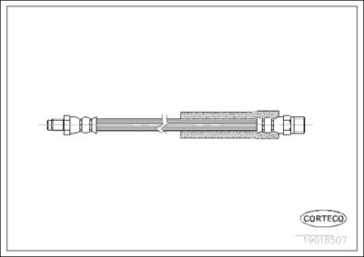 CORTECO 19018507 Тормозной шланг  для BMW 3 (Бмв 3)