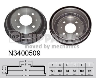 Blue Print ADN14725 Brake Drum