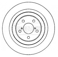 спирачен диск BORG & BECK BBD4581