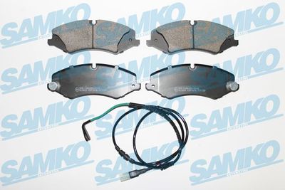SAMKO 5SP1616B Тормозные колодки и сигнализаторы  для LAND ROVER DISCOVERY IV (L319) 3.0 TD 4x4