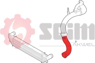 Трубка нагнетаемого воздуха SEIM 981759 для FIAT 500L