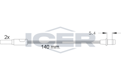 Сигнализатор, износ тормозных колодок ICER 610149 E C для RENAULT 9