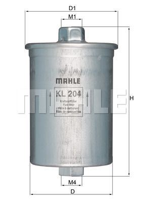 Топливный фильтр KNECHT KL 204 для SAAB 900