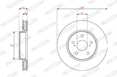 DISC FRANA FERODO DDF2852C 1