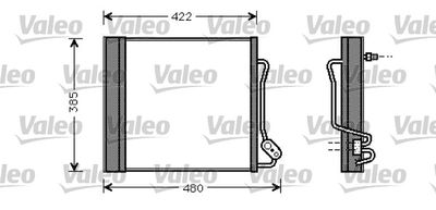 VALEO 817801 Радіатор кондиціонера для SMART (Смарт)