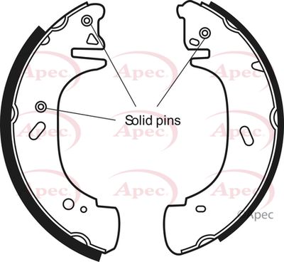 Brake Shoe Set APEC SHU533