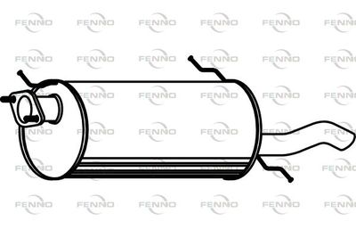 FENNO P3543 Глушитель выхлопных газов  для MAZDA 626 V Station Wagon (GW) 1.8